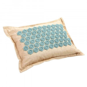 Массажная акупунктурная подушка (квадратная) EcoRelax, белый